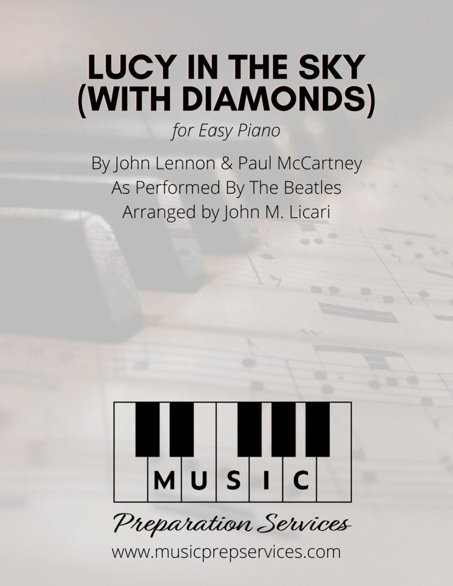 Lucy In The Sky With Diamonds Easy Piano scores gallery preview page 1