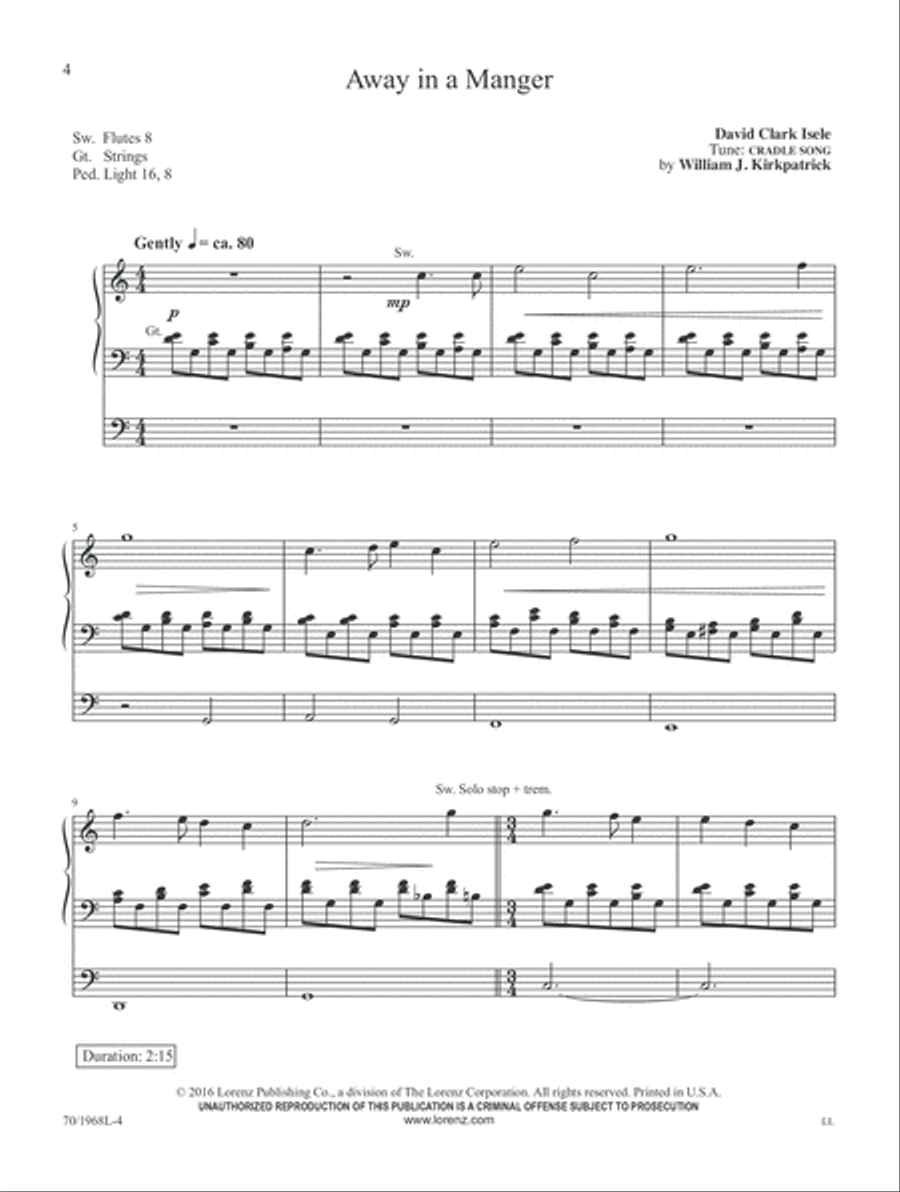 A Festival of Christmas Organ scores gallery preview page 4