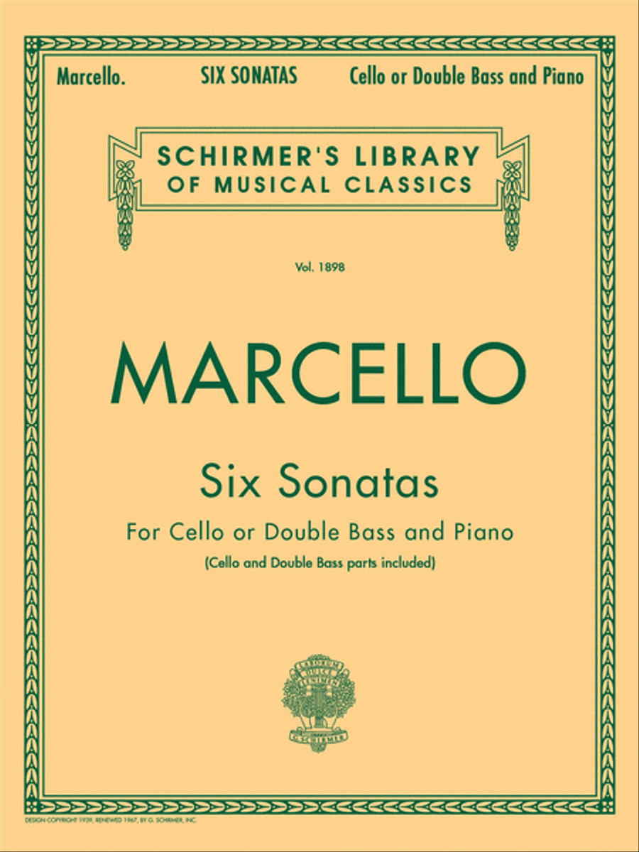 Six Sonatas Cello scores gallery preview page 1