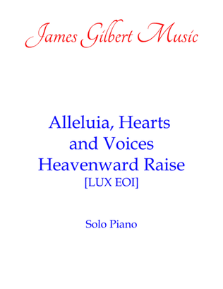 Book cover for Alleluia, Hearts And Voices Heavenward Raise