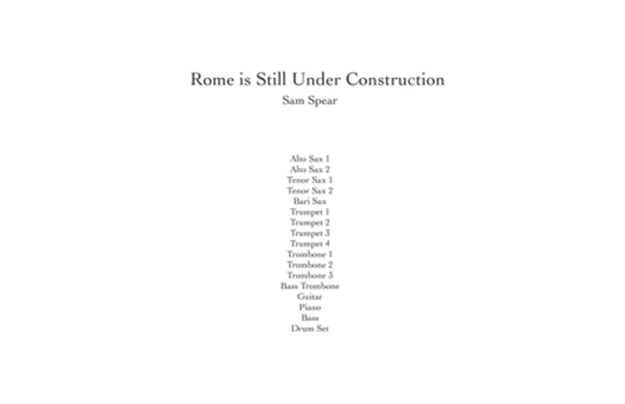Rome is Still Under Construction