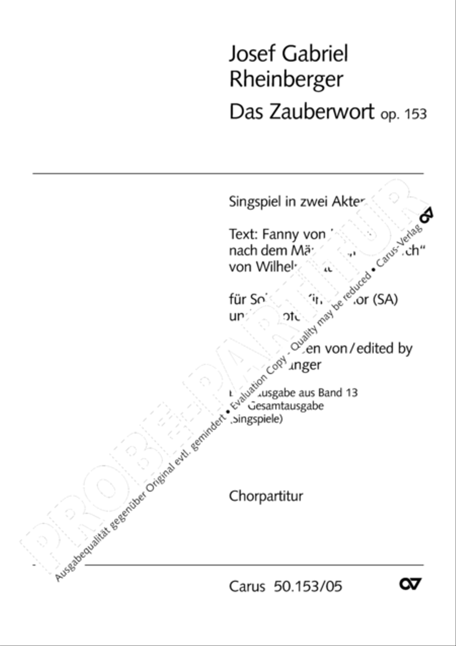 Das Zauberwort Das Zauberwort SA scores gallery preview page 2
