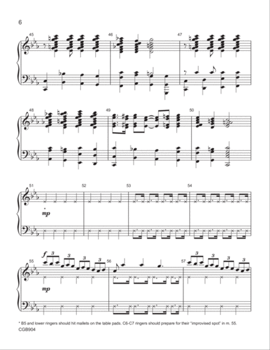 Ring, Zing, Swing! Handbell Choir scores gallery preview page 6