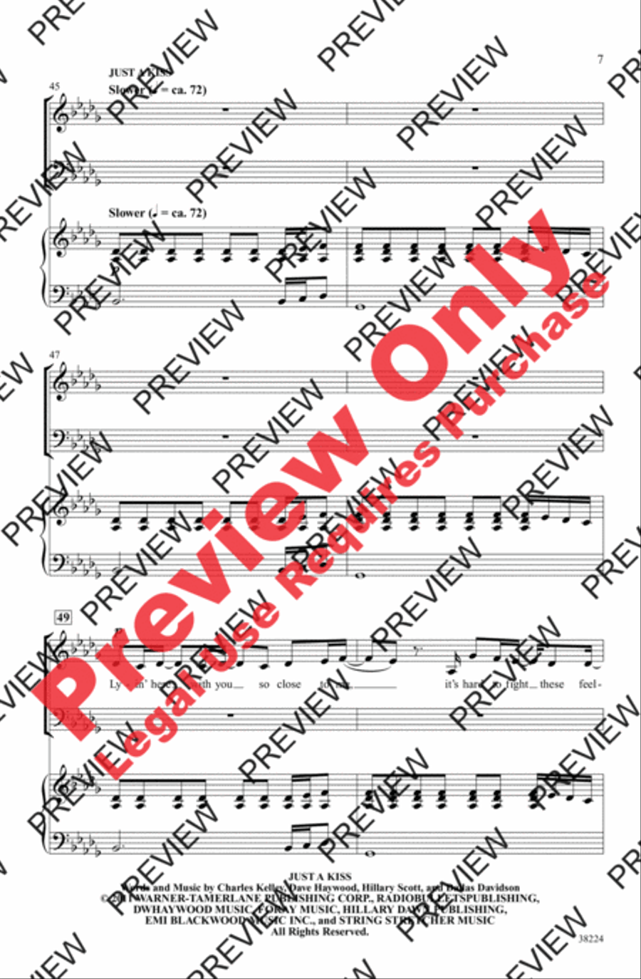 I Run to You: The Hits of Lady Antebellum 3-Part scores gallery preview page 7