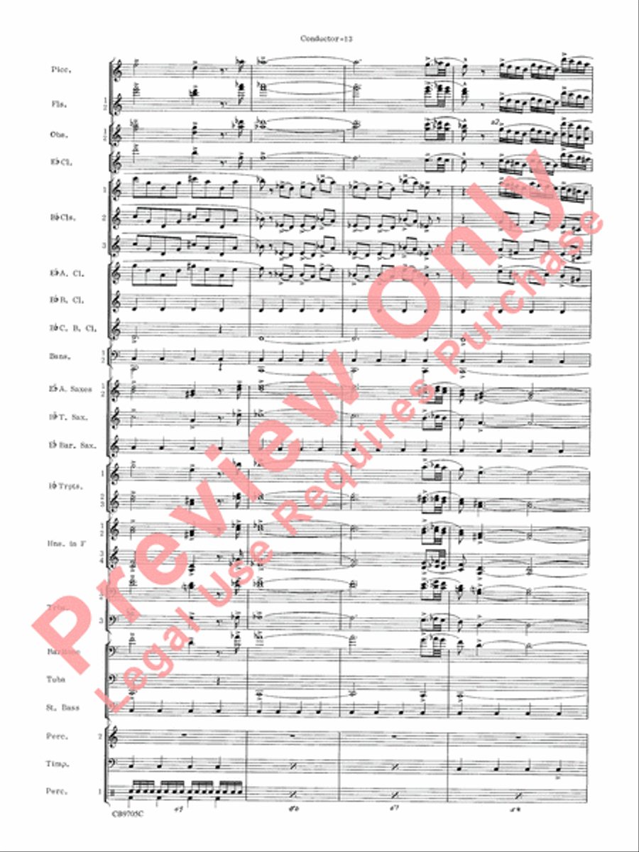 The Empire Strikes Back (Finale) Concert Band scores gallery preview page 16