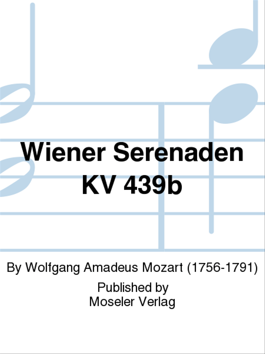 Wiener Serenaden KV 439b Chamber Orchestra scores gallery preview page 1