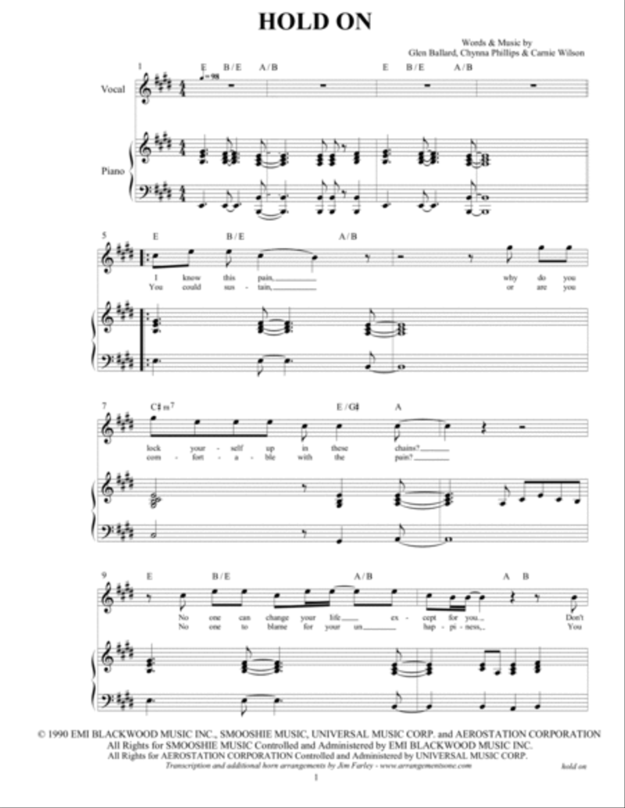 Hold On Voice scores gallery preview page 3
