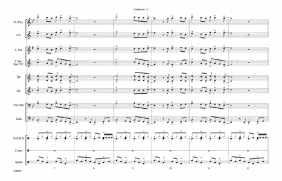 Bang the Drum All Day: Score Marching Band scores gallery preview page 2