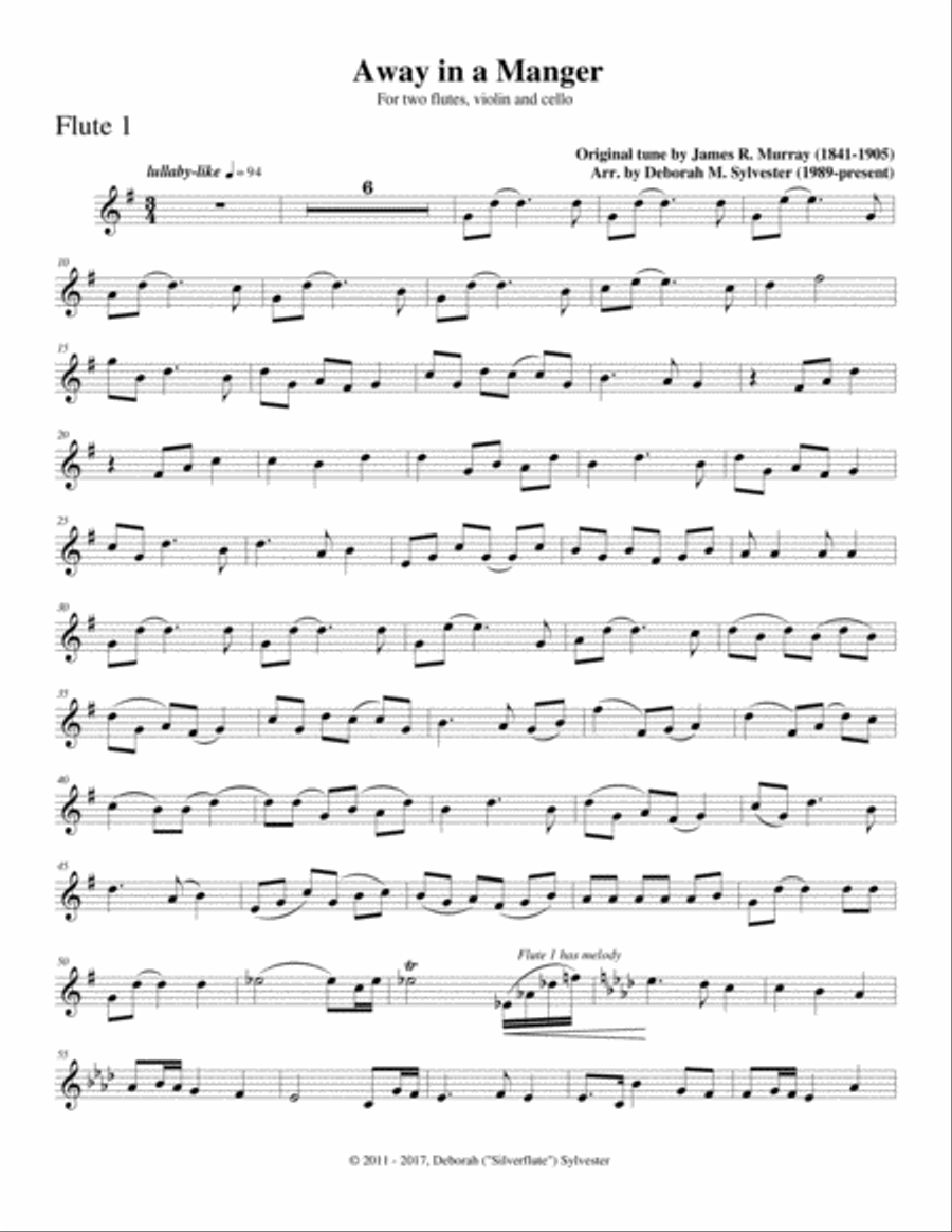 Away in a Manger Small Ensemble scores gallery preview page 6