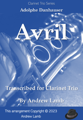 Book cover for Avril (for Clarinet Trio)