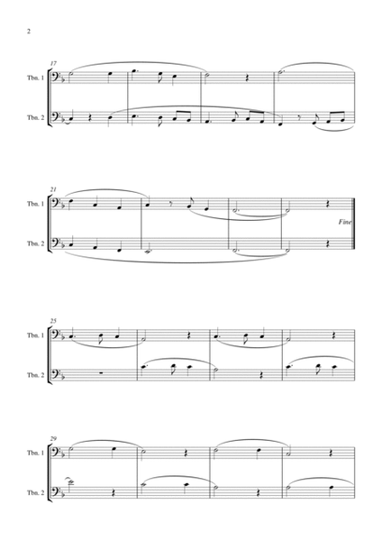 Silent Night (for trombone duet, suitable for grades 1-5) image number null