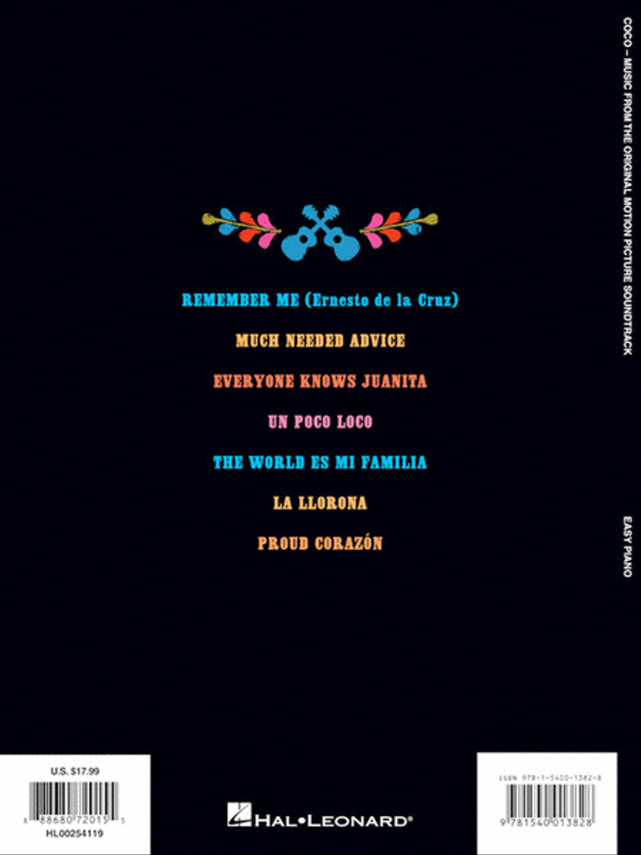Disney/Pixar's Coco Piano, Vocal, Guitar scores gallery preview page 6