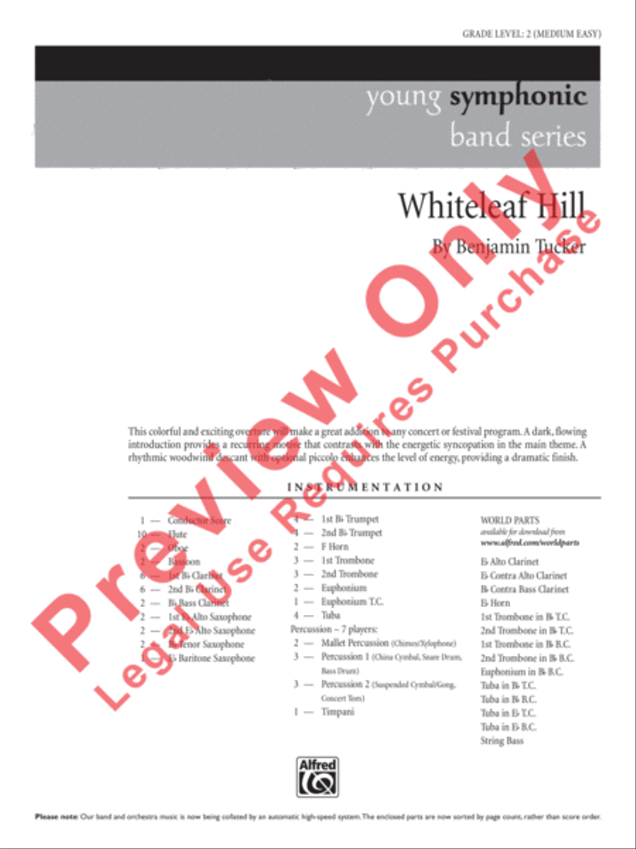 Whiteleaf Hill Whiteleaf Hill Concert Band scores gallery preview page 2