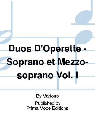 Book cover for Duos D'Operette - Soprano et Mezzo-soprano Vol. I