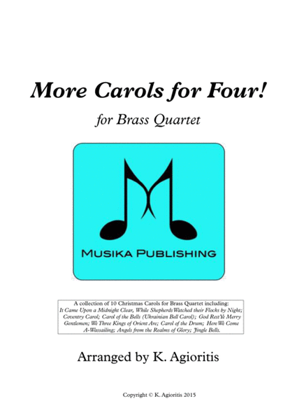 More Carols for Four! - Brass Quartet image number null