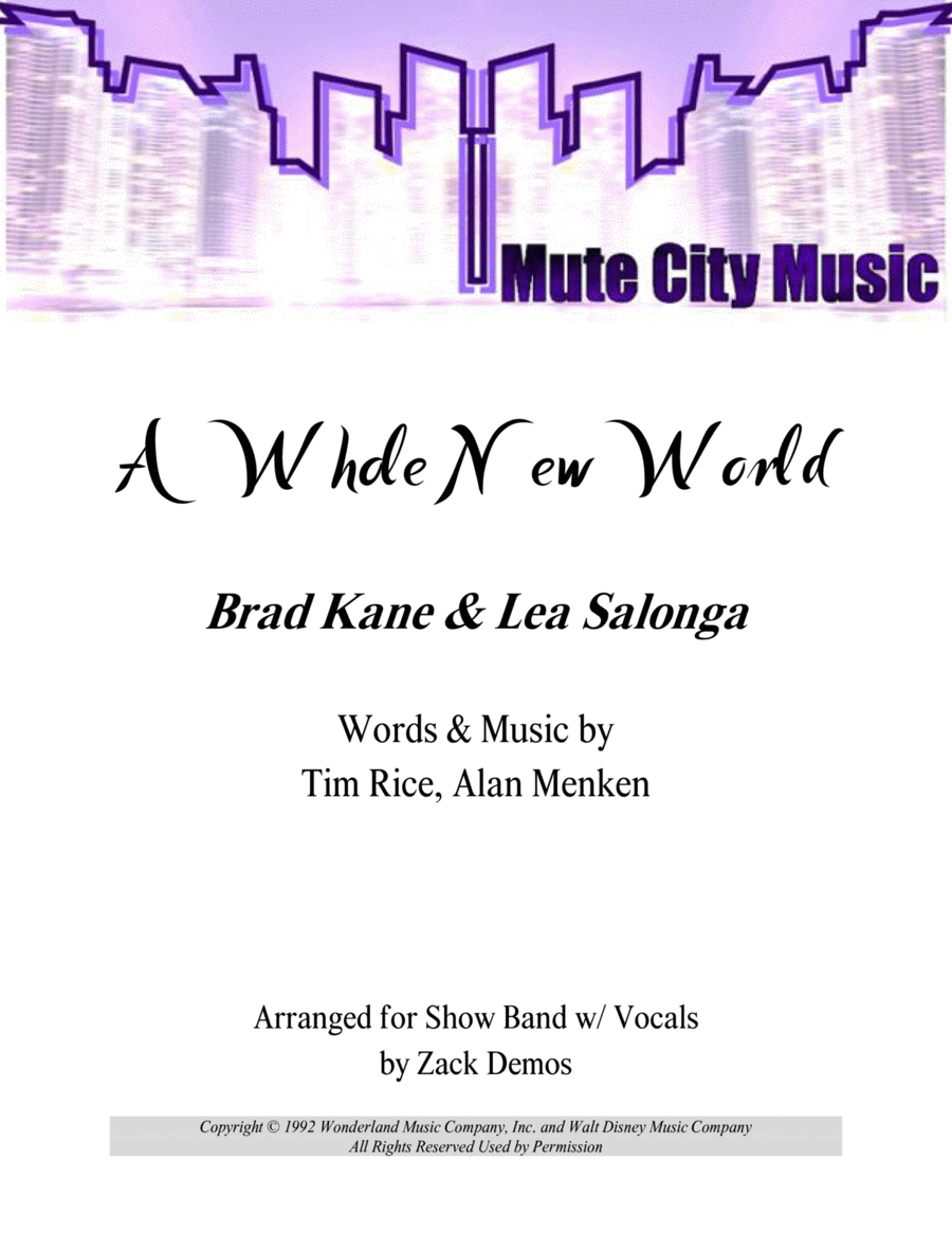 A Whole New World Large Ensemble scores gallery preview page 1