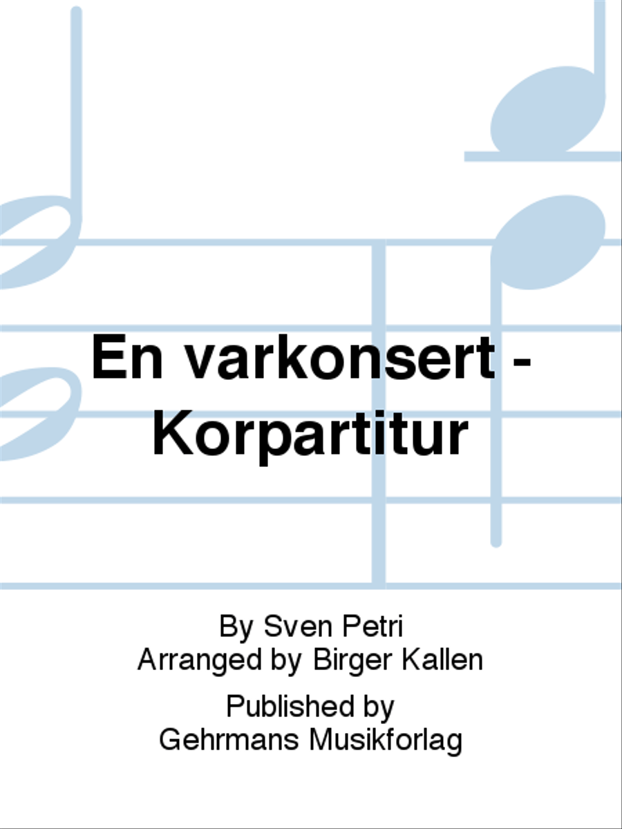En varkonsert - Korpartitur 4-Part scores gallery preview page 1