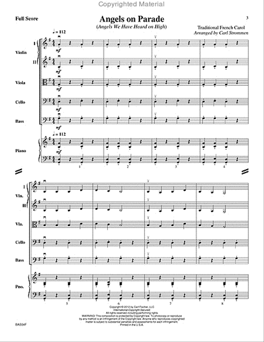 Angels on Parade Orchestra scores gallery preview page 2