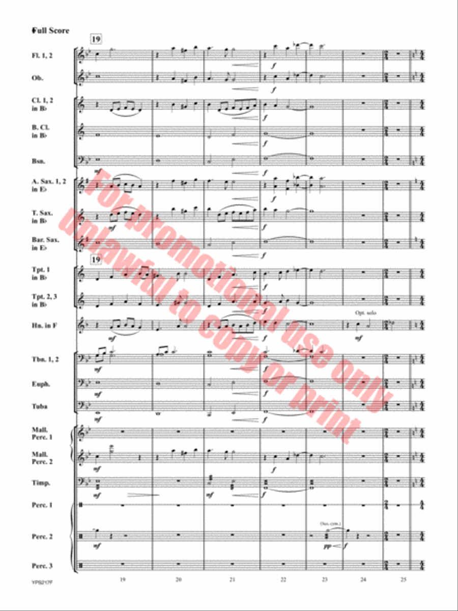 Hope Remains Within Concert Band scores gallery preview page 7