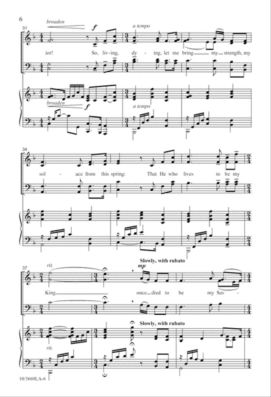 My Savior My Savior 4-Part scores gallery preview page 7