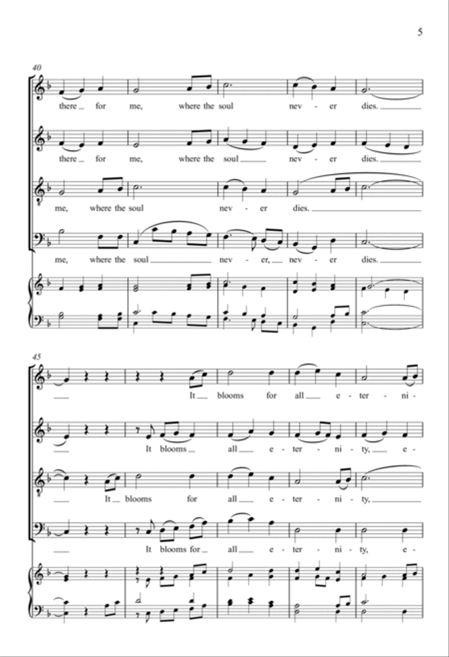 To Canaan's Land I'm on My Way 4-Part scores gallery preview page 4