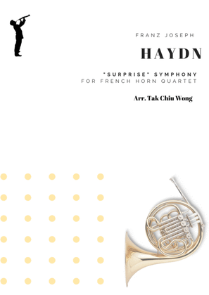 Book cover for "Surprise" Symphony for French Horn Quartet
