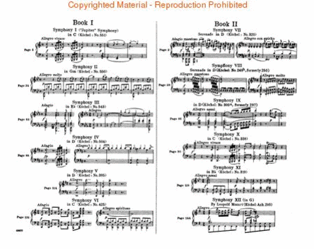 12 Symphonies - Book 2: Nos. 7-12 by Wolfgang Amadeus Mozart 1 Piano, 4-Hands - Sheet Music