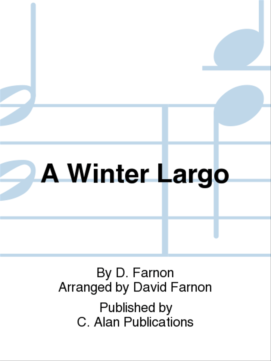 A Winter Largo Concert Band scores gallery preview page 1