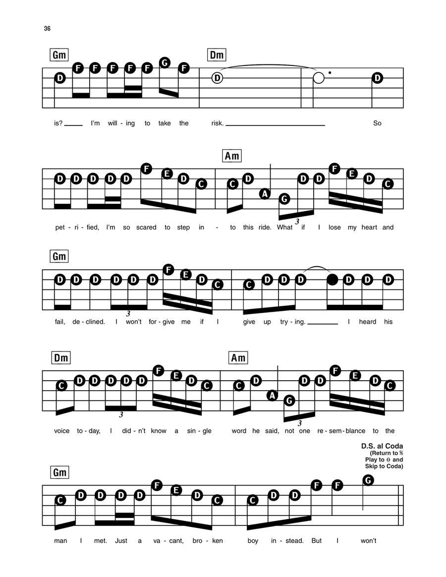 He Won't Go Electronic Keyboard scores gallery preview page 3
