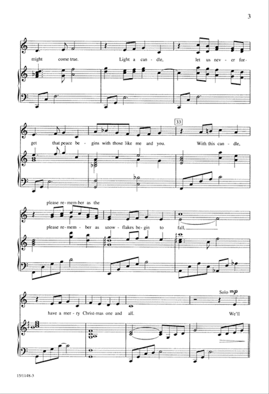 Light a Candle 2-Part scores gallery preview page 3