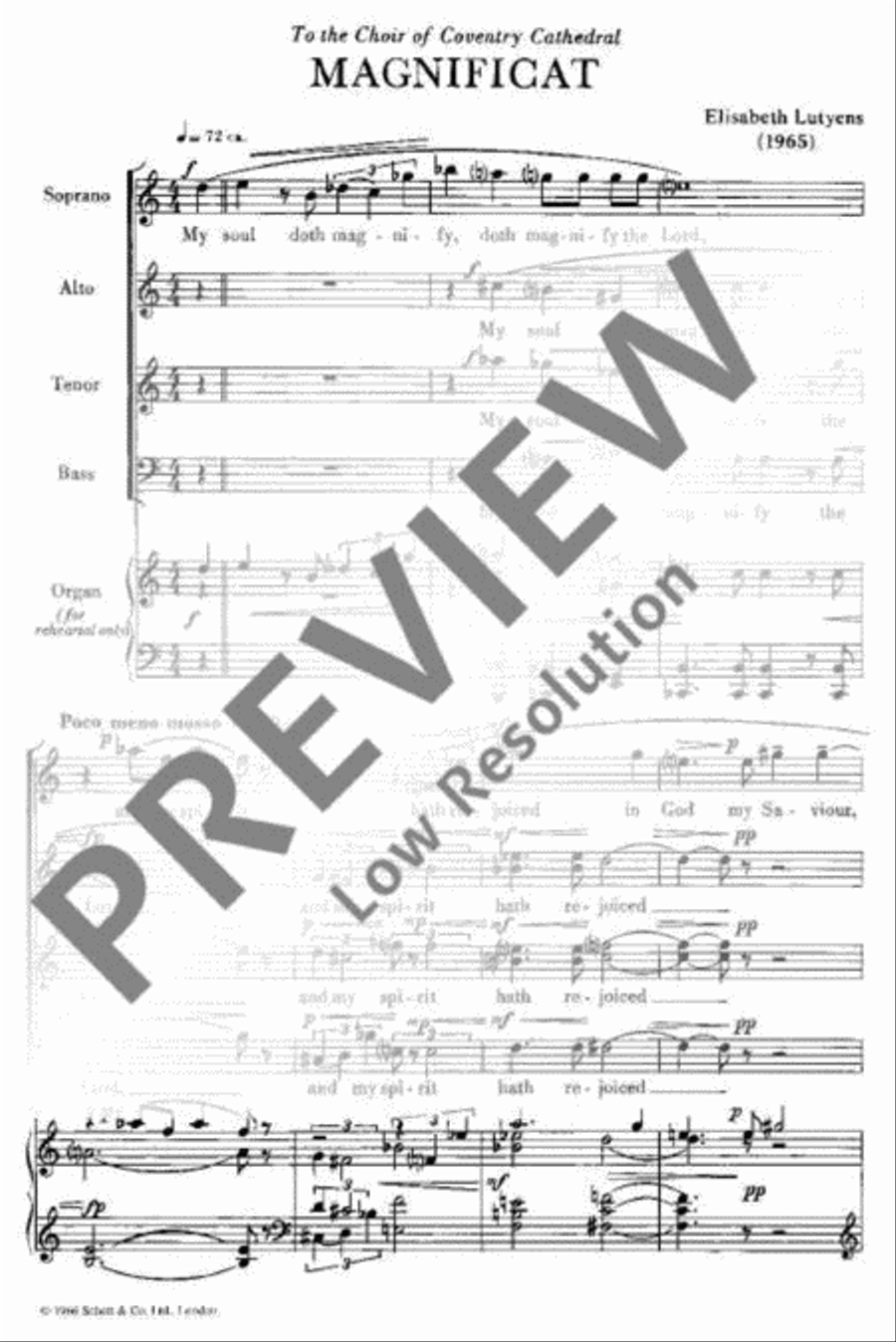 Magnificat and Nunc Dimittis Mixed Choir scores gallery preview page 4