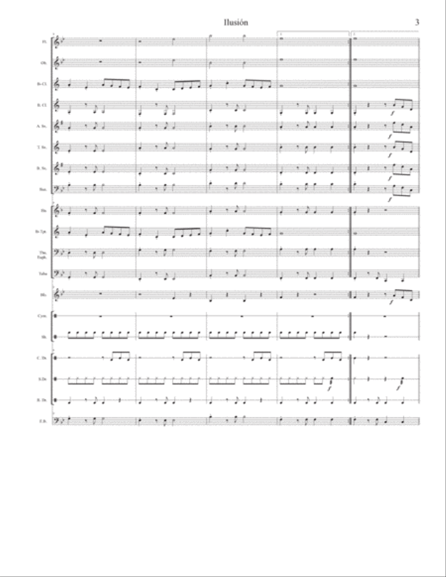 Ilusion For Concert Band