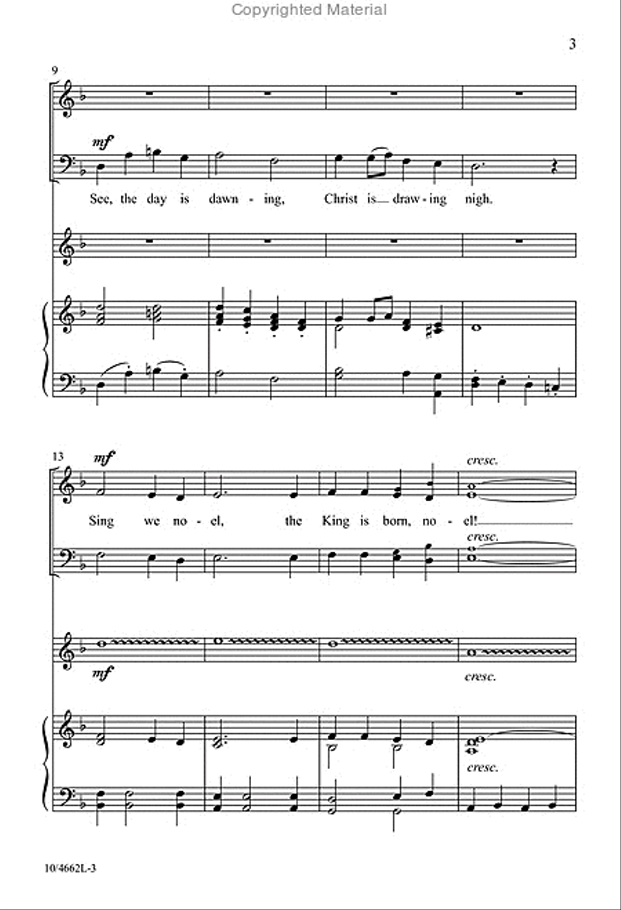 Advent Noel 4-Part scores gallery preview page 3