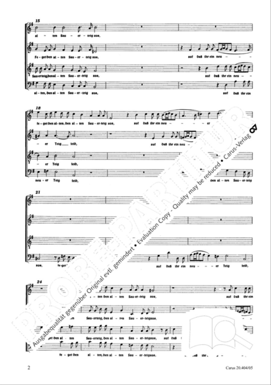 Feget den alten Sauerteig aus 4-Part scores gallery preview page 3
