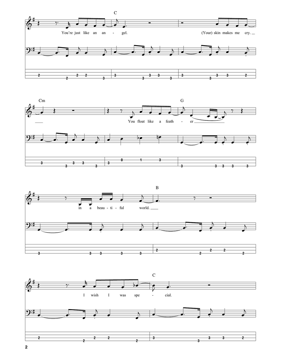 Creep Acoustic Guitar scores gallery preview page 2