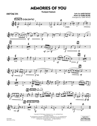 Memories of You (Trumpet Feature) - Baritone Sax