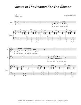 Jesus Is The Reason For The Season (for SATB)