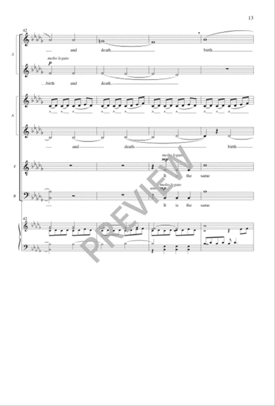 The Same Stream Divisi scores gallery preview page 14