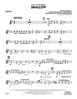 Book cover for Shallow (from A Star Is Born) (arr. Paul Murtha) - Bb Clarinet 1