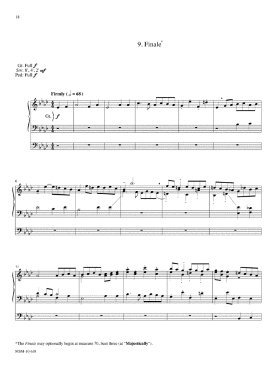 Variations for Organ on How Firm A Foundation Organ scores gallery preview page 11
