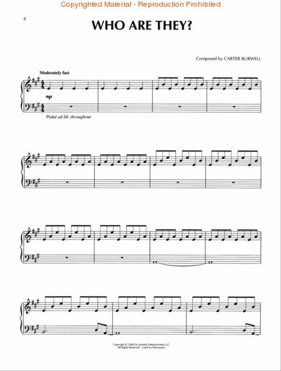 Twilight – The Score Piano Solo scores gallery preview page 3