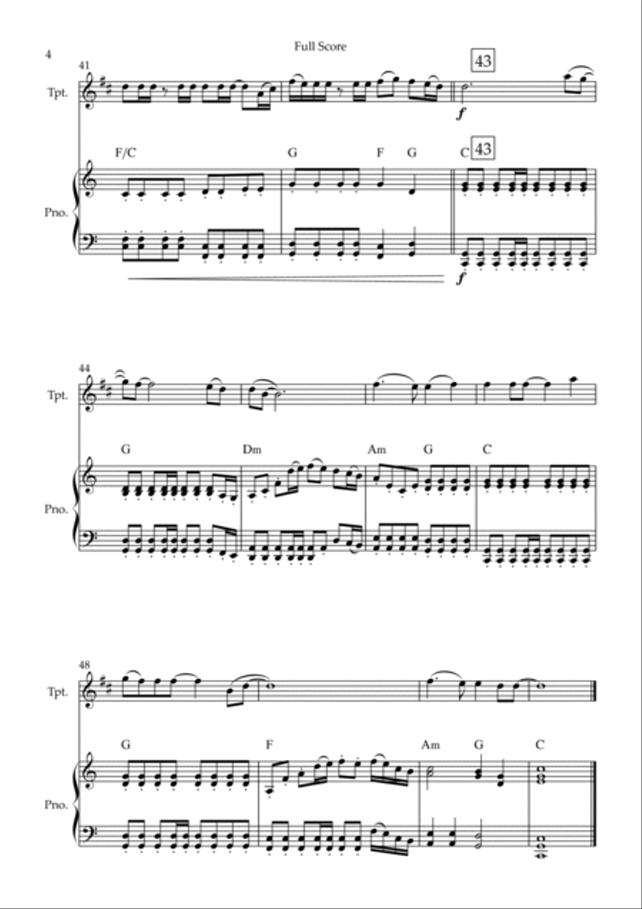 Always B-Flat Trumpet scores gallery preview page 4
