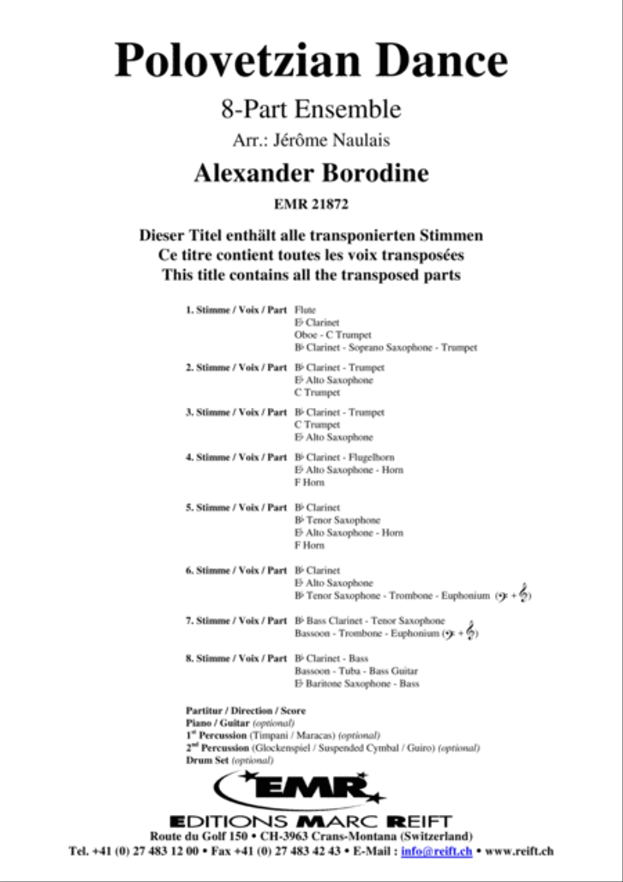 Polovetzian Dance Concert Band scores gallery preview page 2