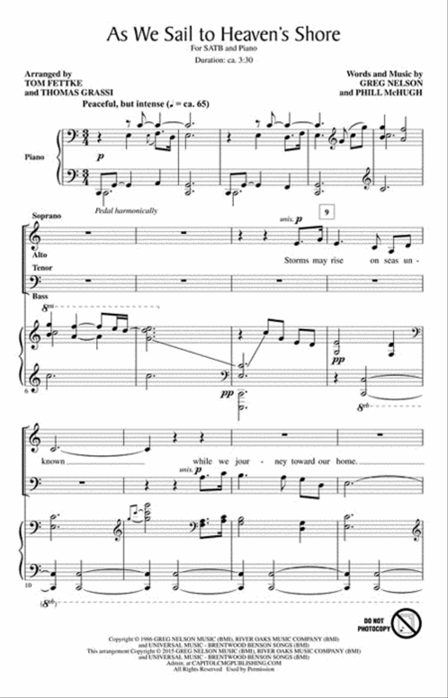 As We Sail to Heaven's Shore 4-Part scores gallery preview page 2
