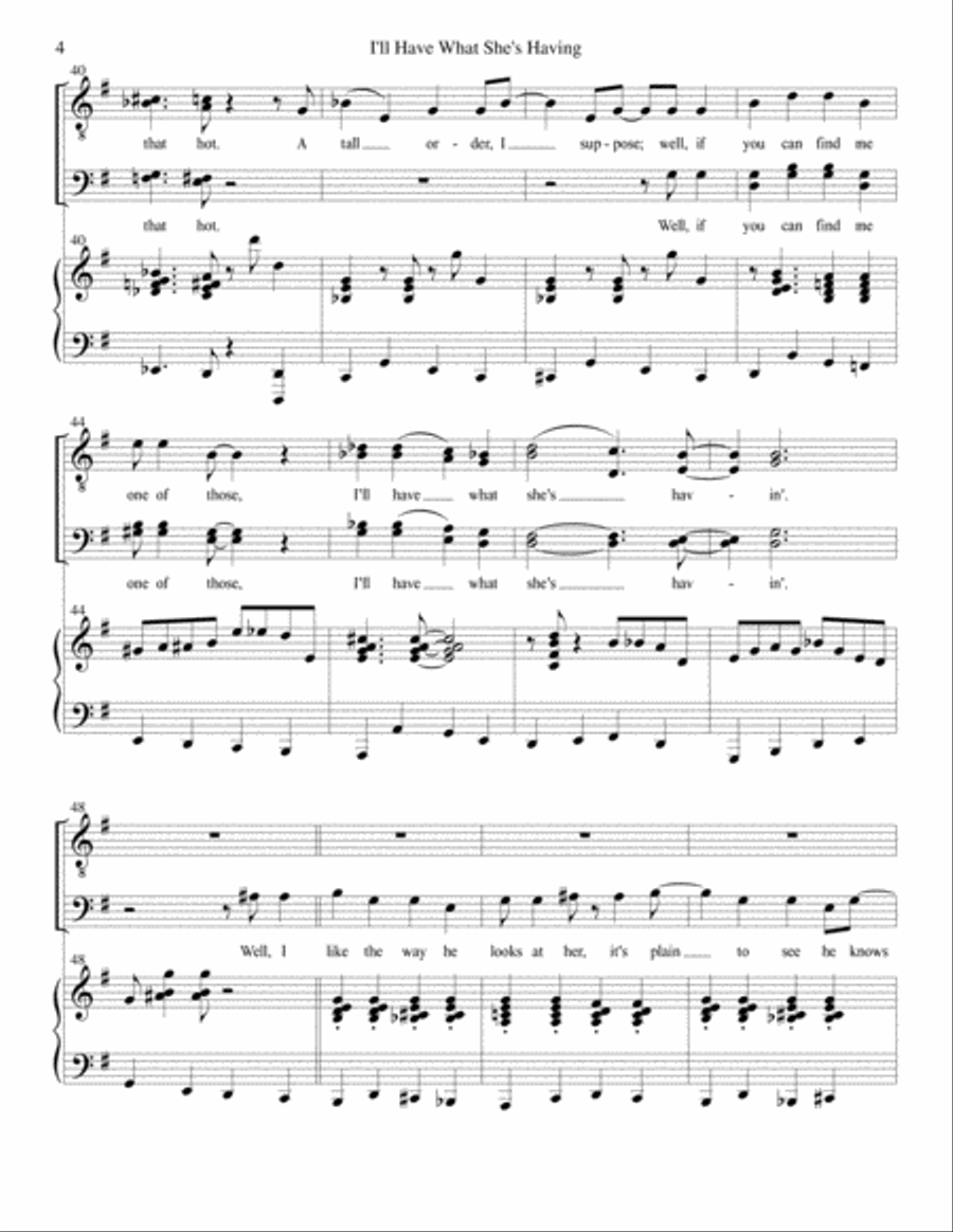 I'll Have What She's Having TTBB scores gallery preview page 4