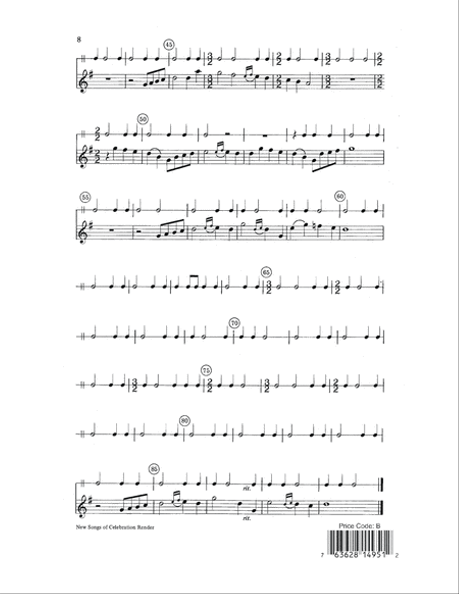 New Songs of Celebration Render Choir scores gallery preview page 8