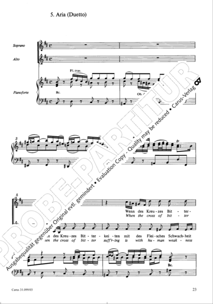 Whatever God ordains is right (Was Gott tut, das ist wohlgetan) 4-Part scores gallery preview page 24