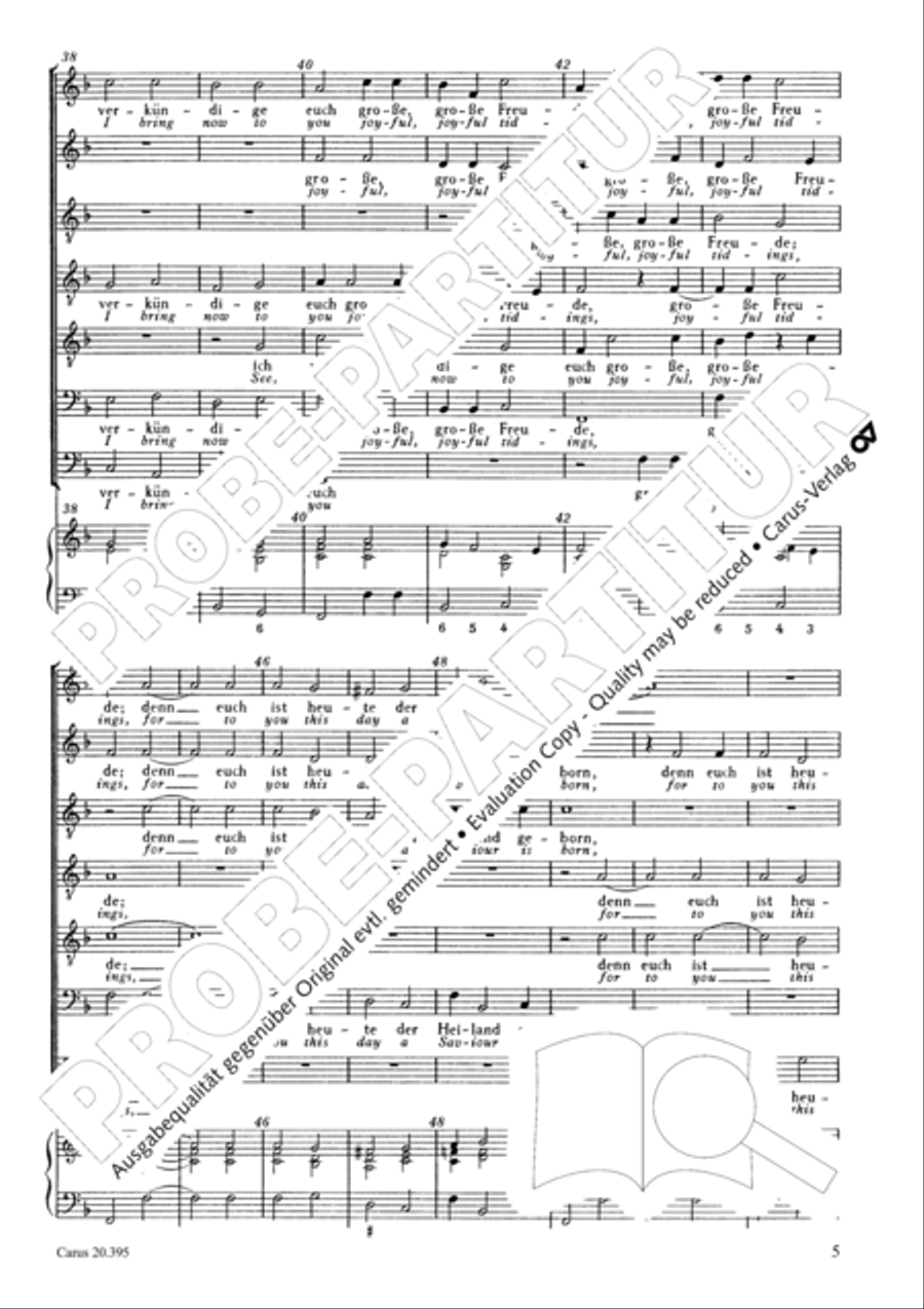 The angel said, said to the shepherds Choir scores gallery preview page 6