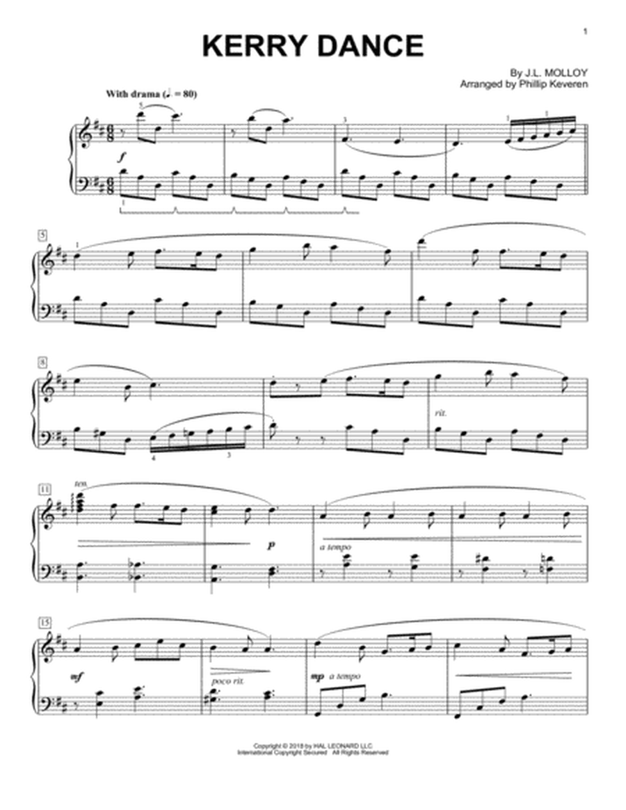 Kerry Dance [Classical version] (arr. Phillip Keveren)