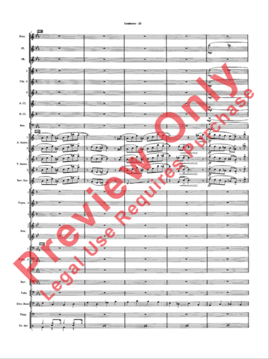 Five to Go Five to Go Concert Band scores gallery preview page 25